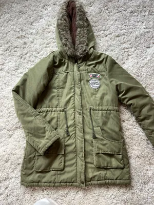 Green and brown down puffer jacket Size L thumbnail 2