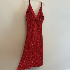 Primavera Couture 3572 Sz 2 Red Cocktail Formal‎ Dress Short Sequin Homecoming thumbnail 9
