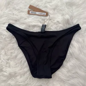 Skims Signature Swim Dipped Mid Coverage Bikini Bottom Onyx Size Small thumbnail 4