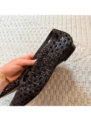 Madewell The Ruth Ballet Flat in Woven Leather thumbnail 4