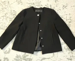 Zara Black Wool Blend Blazer thumbnail 1