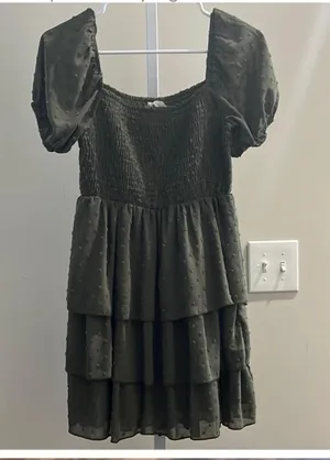 Altar'd State Green Dress Mini thumbnail 1
