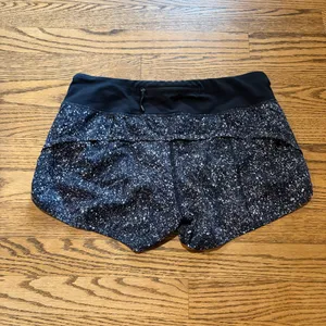 Lululemon Speed Short Mini Splatter White Black thumbnail 2