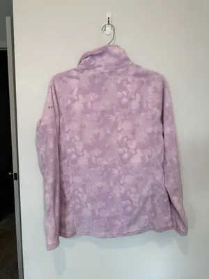 Columbia Sportswear Company Fleece Pullover Size M Purple Tie Dye thumbnail 6