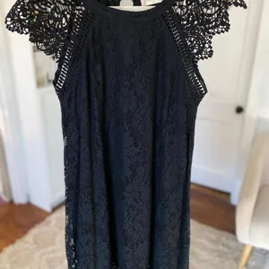 Altar'd State Black Lace Mini Dress Crochet Cocktail Quiet Luxury Coquette Boho thumbnail 2