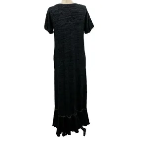 Free People Havana Tee Maxi‎ Dress Charcoal Gray Black Size XS thumbnail 7