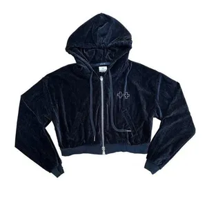 Ksubi - Ritzy Infinity Zip Front Hoodie in Black & Silver thumbnail 1