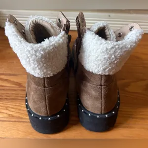 Steve Madden Receptive Lace Up Hiker‎ Brown Suede Size 7.5 EUC thumbnail 4