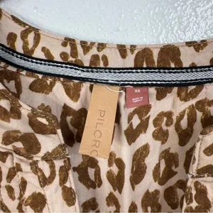Anthropologie Pilcro Leopard Print Sleeveless Dress‎ Size Xsmall thumbnail 5