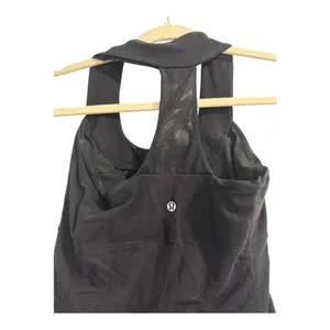 Lululemon Black Mesh Racerback Tank Top Size 4 thumbnail 3