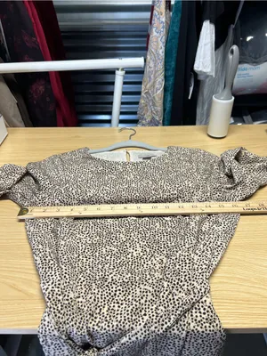 H&M‎ Cheetah Print Tie Waist Mini Dress Size 4 thumbnail 11