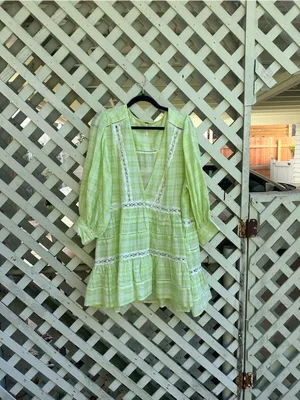 Free people time out plaid tunic top thumbnail 3