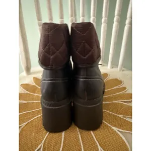 90's Chunky L.E.I‎ Platform Combat Grunge Boots- 6 NEW vintage Brown thumbnail 2