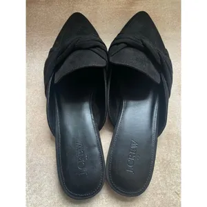 J.Crew Pointed Toe Slip-On Loafers Black Suede Knotted 9 Preppy Yacht‎ City Luxe thumbnail 3