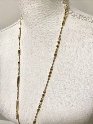 Kate Spade New York Raising the Bar Long Scatter Necklace – Gold tone thumbnail 4