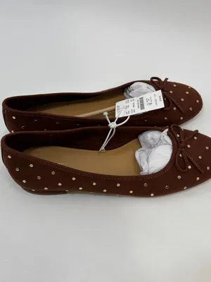 J.Crew Faux-suede studded ballet flats thumbnail 4