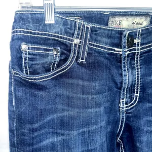 BKE Wendi Womens Size 29R Dark Wash Boot Cut Low Rise Jean thumbnail 2