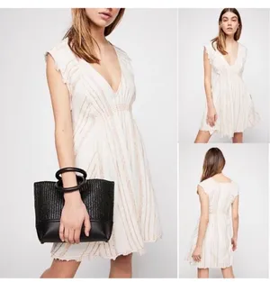 Free People Cactus Flower Mini Dress sz M thumbnail 3