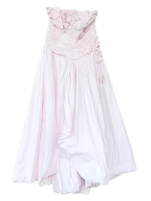 Aje Splendour Flower Applique Gown Pastel Pink Bubble Hem AU 14 US 10 Wedding thumbnail 10