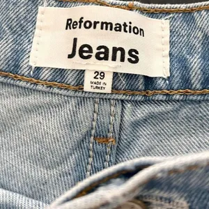 Reformation Wilder Sloan Wash High Rise Wide Leg Slit Hem Jeans – Sz 29 thumbnail 5