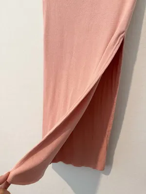 Cotton Citizen Melbourne Midi Skirt Small Pink Side Slit Night Out Minimalist thumbnail 5