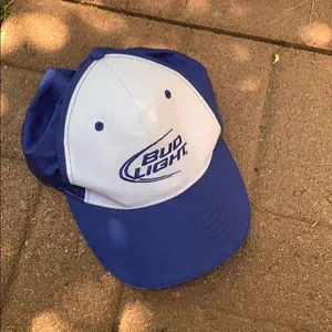 Baseball hat bud light! New blue sun hat thumbnail 1