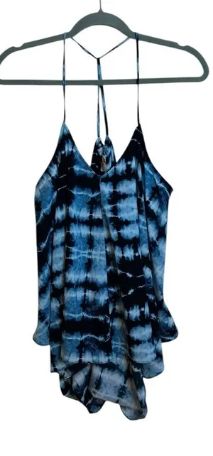 ASOS Tie Dye Handkerchief Flowy Top thumbnail 1