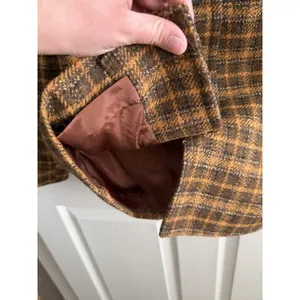 Vintage Pendleton Plaid Wool Jacket Green Brown Yellow Button Women's 12 thumbnail 5
