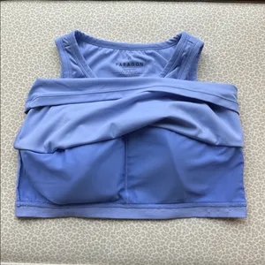 NWOT PARAGON RECSTRETCH Athletic Bra Crop Top in periwinkle size 2XL thumbnail 7