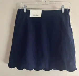 Women’s Textured Scalloped Skort size 2 Blue thumbnail 1