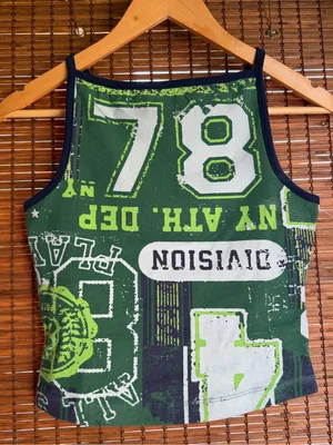 BDG Urban Outfitters Graphic Racerback Tank Top Green Small NWOT thumbnail 2