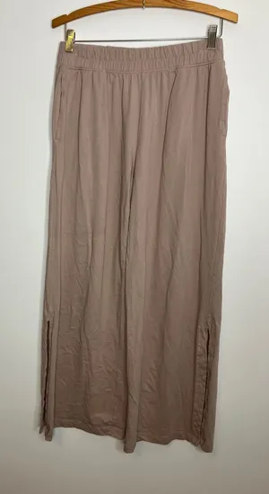 Joie Wide Leg Pants Women S Mauve Excellent Organic Cotton Side Slit Lounge thumbnail 1