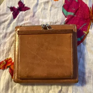 Dooney & Bourke Tan Brown Signature Compact Wallet thumbnail 2
