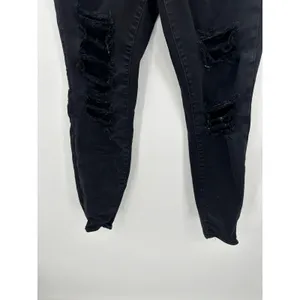 American Eagle Black Wash Curvy Hi-Rise Jegging Denim Stretch Jeans Womens‎ 8 thumbnail 3