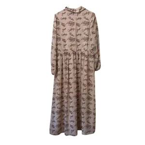 Turquoise Haven‎ Women Sz Small Lined Maxi Dress Western Country Cowgirl Prairie thumbnail 2