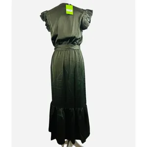 Sam Edelman Green Smocked Elastic Waist Dress - Size 6 NWT thumbnail 5