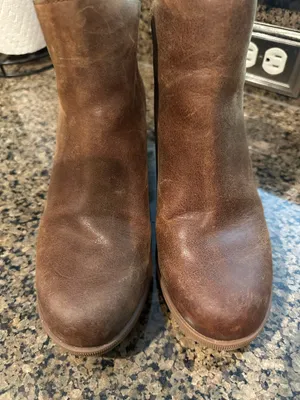 Sorel leather wedged booties  thumbnail 5