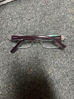 Vintage Vogue Olive Green eye glasses retro frame only thumbnail 11