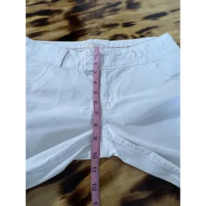 American Eagle Jeans Women Size 10 Wide Leg Crop Stretch White Classic‎ Preppy thumbnail 4