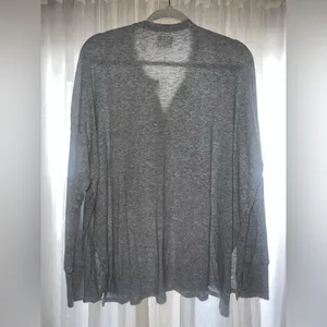Aerie Offline Gray Way back Waffle Long Sleeve Henley T-Shirt size Large thumbnail 6