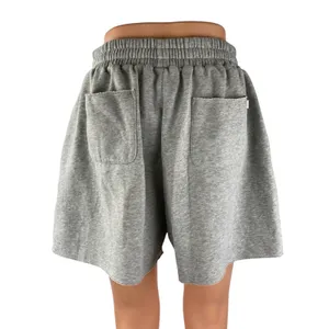 Out From Under Gray Fleece Elastic Waist Low Rise Wide Leg Sweat Shorts Size XS thumbnail 2