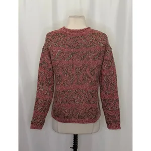 SUNDANCE Marled Roll Neck Sweater Wool Mohair Pink‎ Green Pullover Knit Small thumbnail 7