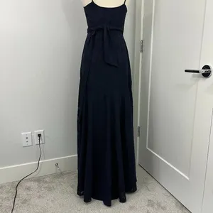 Anthropologie Hutch XS Navy Blue Alden Wrap Lace Floral Maxi Dress thumbnail 3