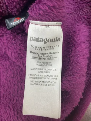 Patagonia Purple Polartec Fleece Re-Tool Snap-T Pullover Jacket Size Medium thumbnail 10