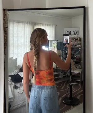 Orange Tropical Tank Size XS thumbnail 2