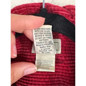 LL Bean Red Corduroy Shirt Jacket Shacket Womens S Casual Classic Cotton Fall thumbnail 6