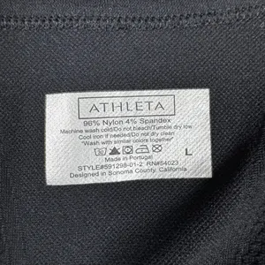 Athleta Finish Fast Racerback Seamless Women's Large Black thumbnail 3