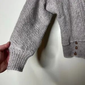 Bogner mohair wool blend crop cardigan puff sleeve 38 US 6 thumbnail 4