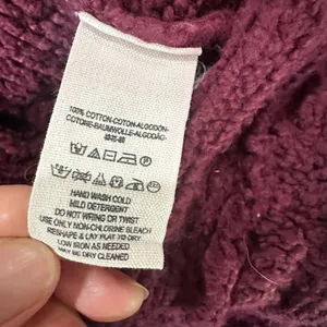 FREE PEOPLE Cable Knit Oversized Cardigan Sweater Size XS thumbnail 10