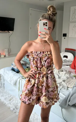 Floral Romper Multi Size XS thumbnail 2